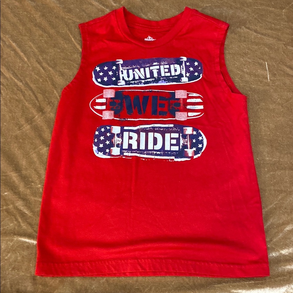 Kids Red Sleeveless Top